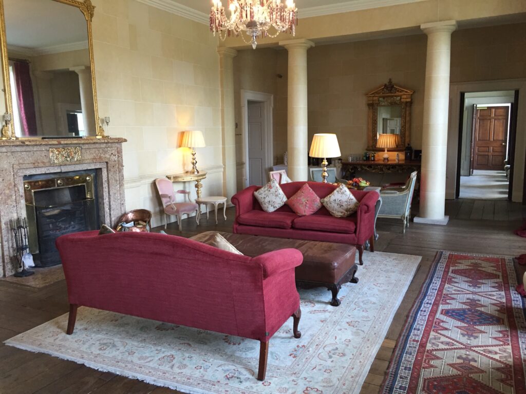 Interior of luxerious Carton House Hotel in Ireland
