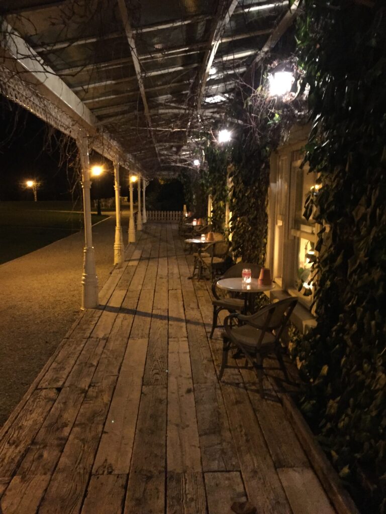 Evening outside BrookLodge & Macreddin Village, Hotel in Wicklow, Ireland