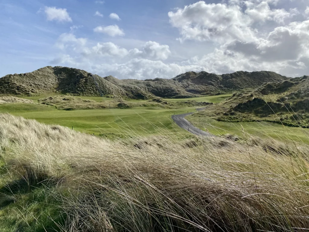 Links golf course through the dunes at Portstewart, Ireland