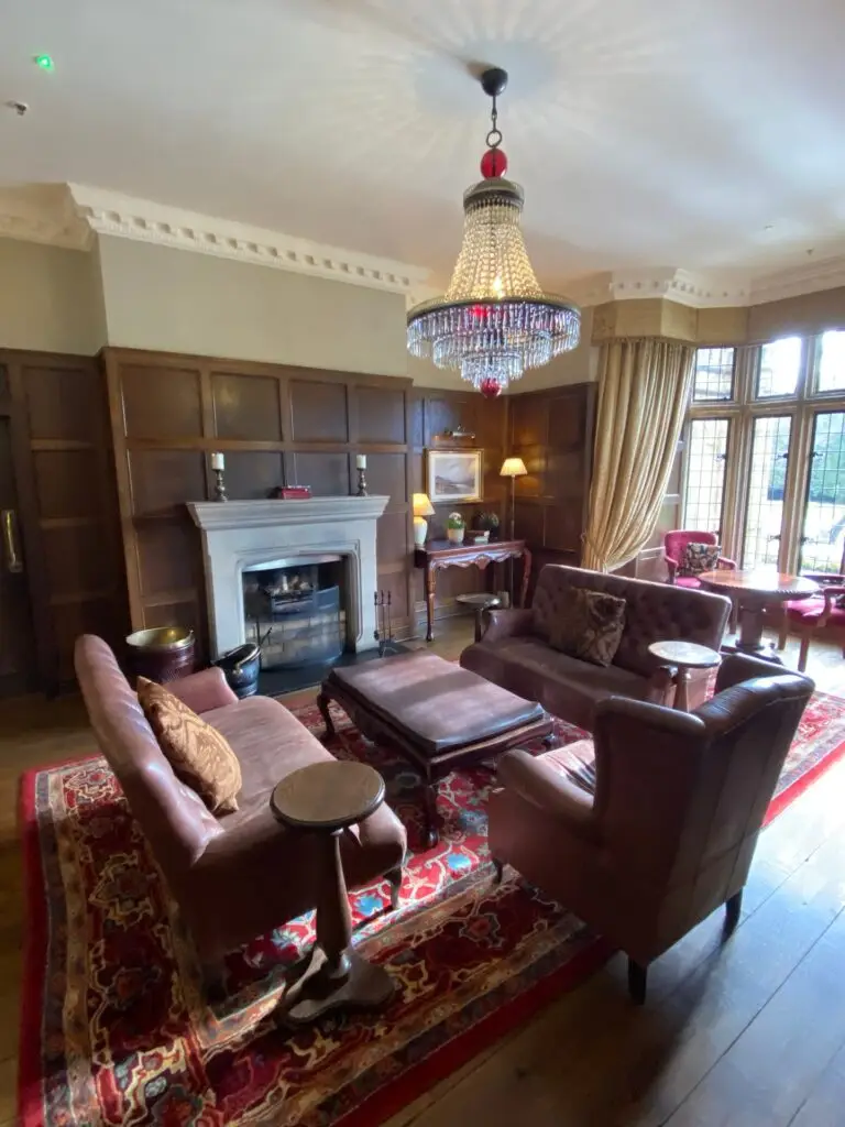 Interior of Lough Eske Castle hotel, County Donegal, Ireland