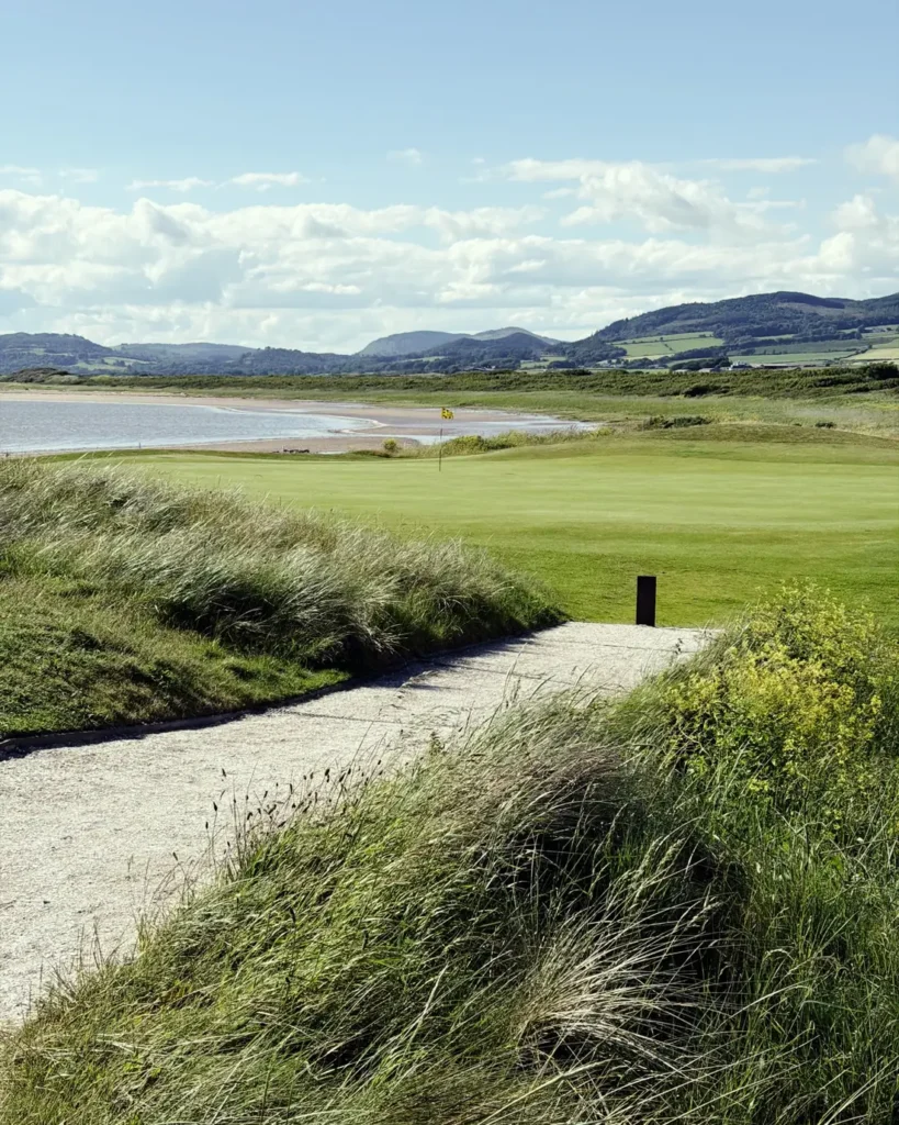The 12th hole at Southerness Golf Club on the Solway Firth